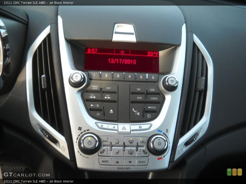 Jet Black Interior Controls for the 2011 GMC Terrain SLE AWD #41654315