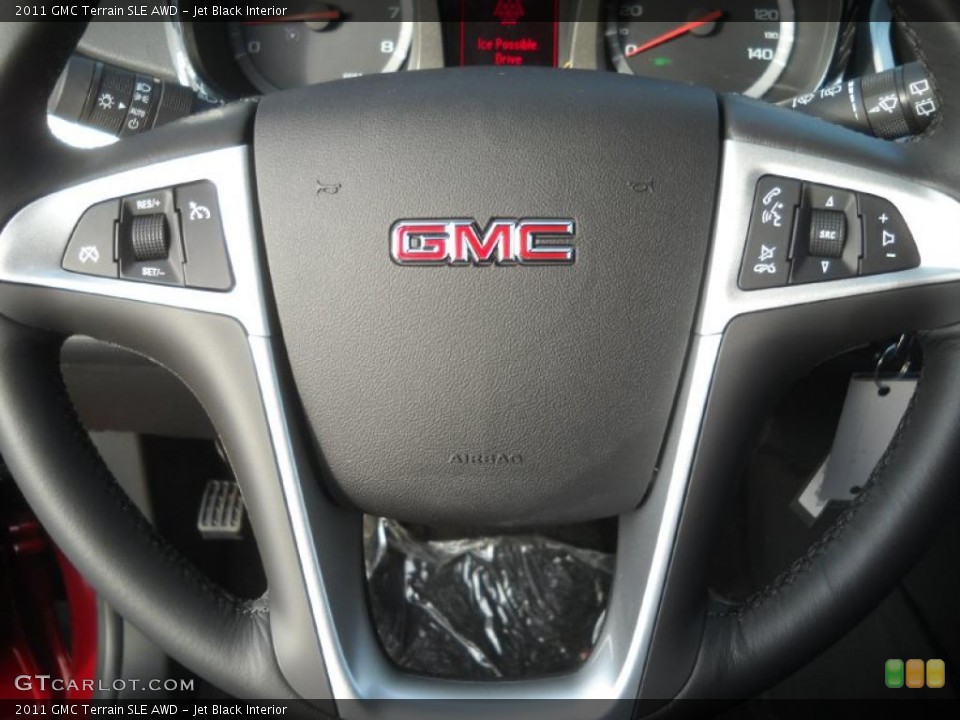 Jet Black Interior Steering Wheel for the 2011 GMC Terrain SLE AWD #41654339
