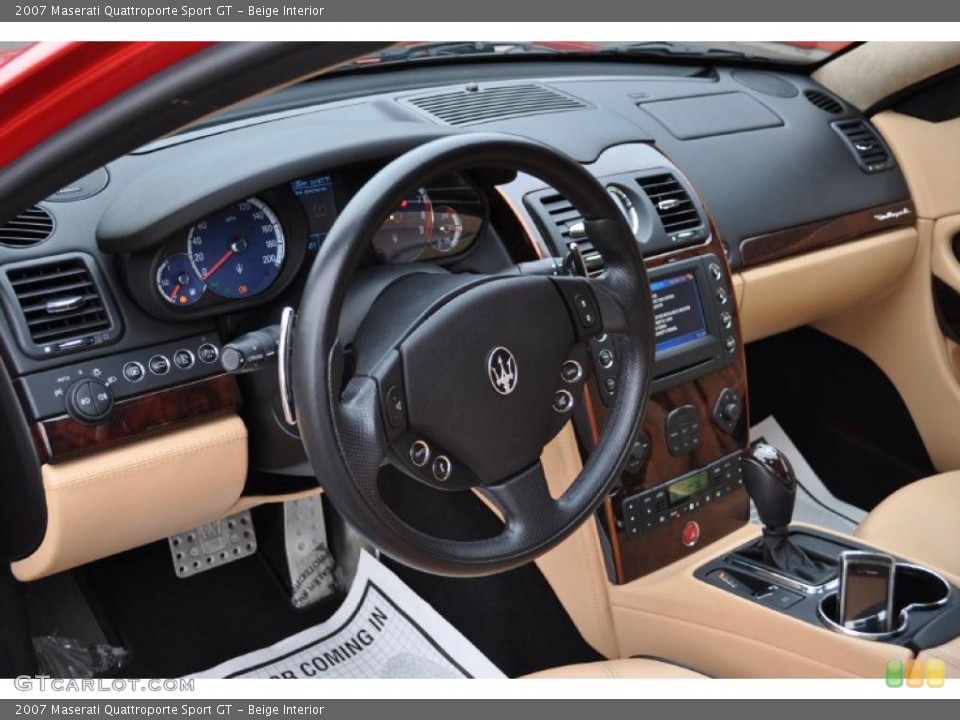 Beige Interior Prime Interior for the 2007 Maserati Quattroporte Sport GT #41654447