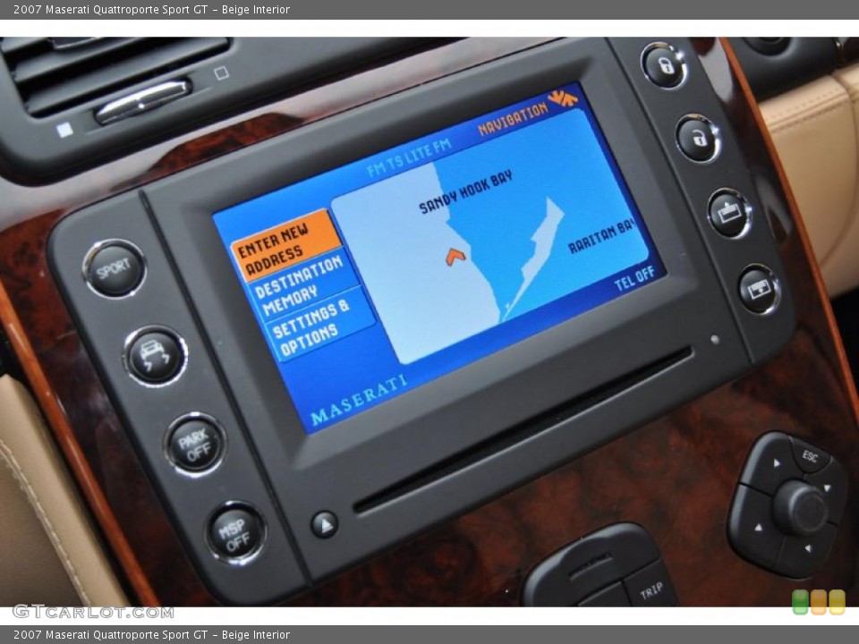 Beige Interior Navigation for the 2007 Maserati Quattroporte Sport GT #41654673