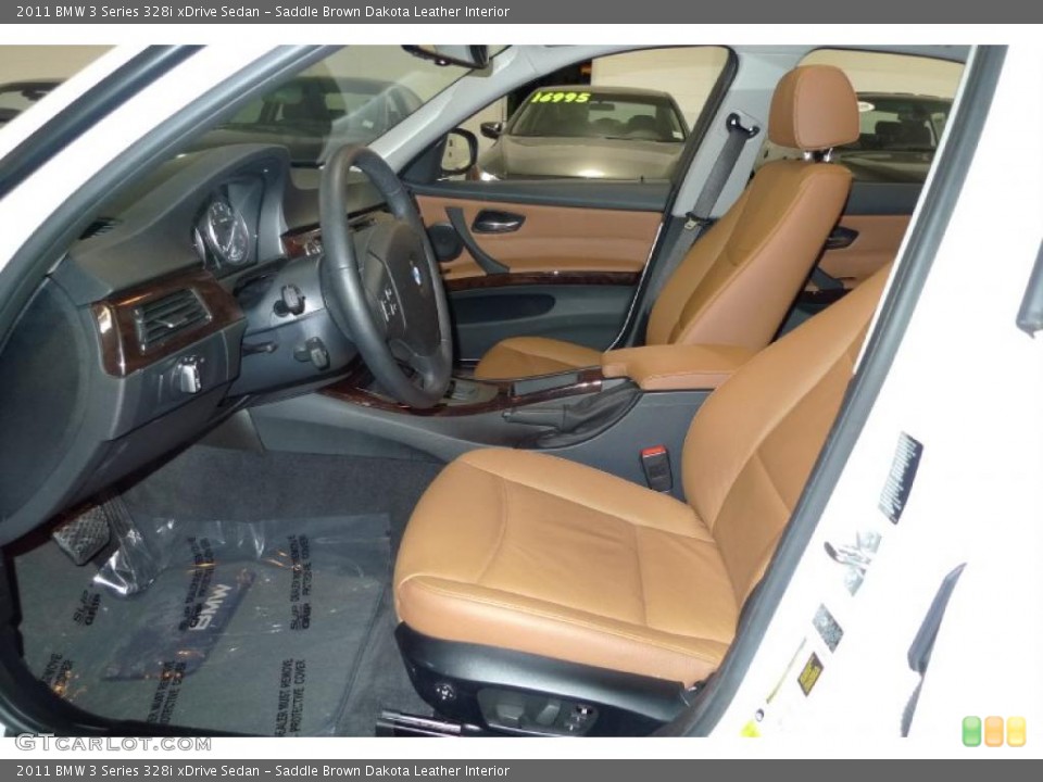 Saddle Brown Dakota Leather Interior Photo for the 2011 BMW 3 Series 328i xDrive Sedan #41658671
