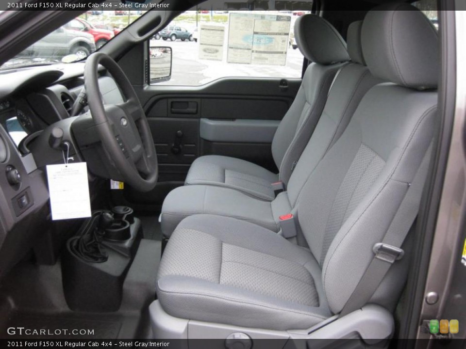 Steel Gray Interior Photo for the 2011 Ford F150 XL Regular Cab 4x4 #41661111