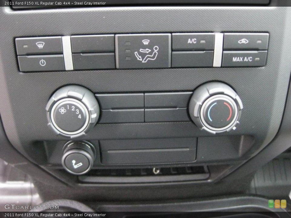 Steel Gray Interior Controls for the 2011 Ford F150 XL Regular Cab 4x4 #41661251