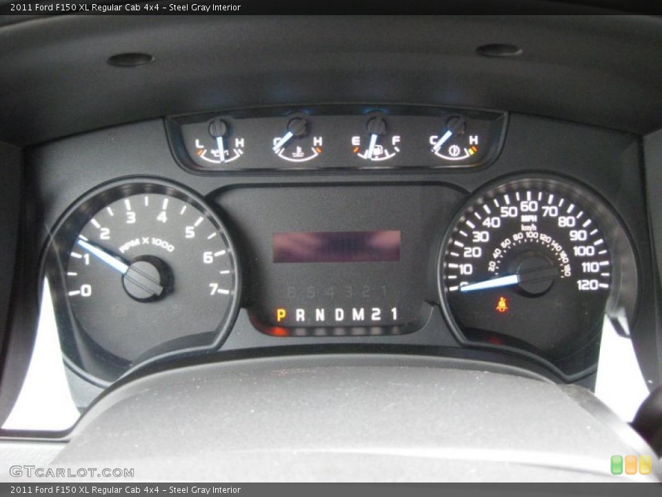 Steel Gray Interior Gauges for the 2011 Ford F150 XL Regular Cab 4x4 #41661307