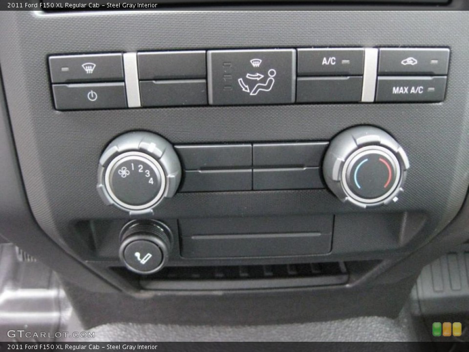 Steel Gray Interior Controls for the 2011 Ford F150 XL Regular Cab #41661651
