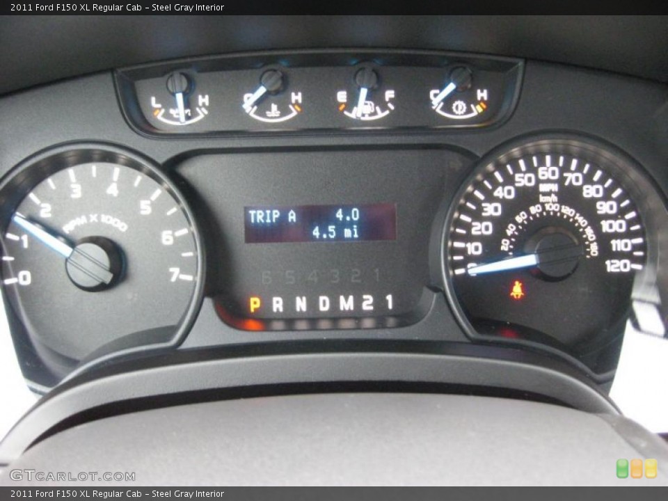 Steel Gray Interior Gauges for the 2011 Ford F150 XL Regular Cab #41661679