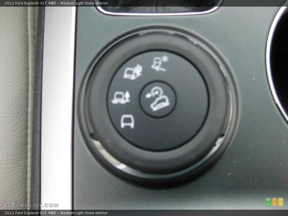 Medium Light Stone Interior Controls for the 2011 Ford Explorer XLT 4WD #41664055