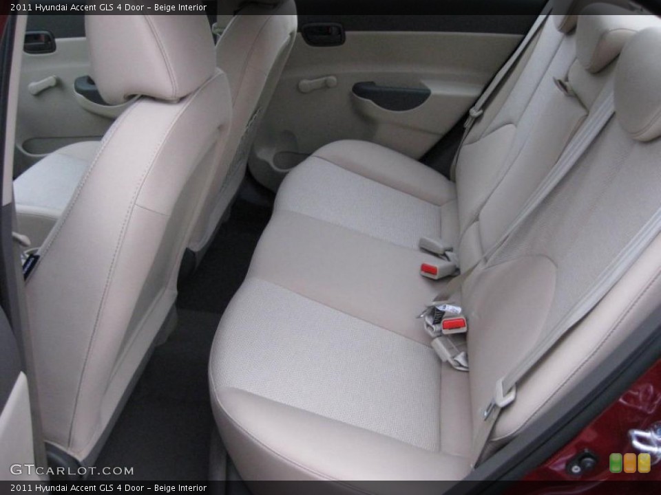 Beige Interior Photo for the 2011 Hyundai Accent GLS 4 Door #41664835