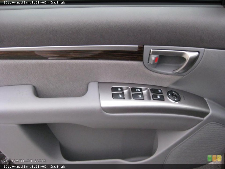 Gray Interior Door Panel for the 2011 Hyundai Santa Fe SE AWD #41665295