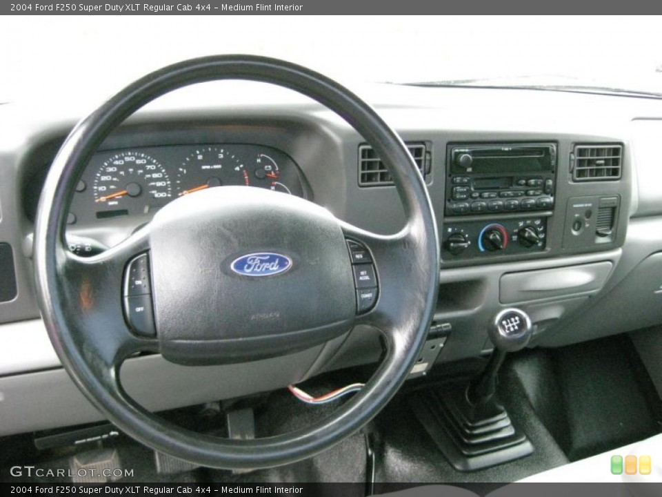 Medium Flint Interior Dashboard for the 2004 Ford F250 Super Duty XLT Regular Cab 4x4 #41666872