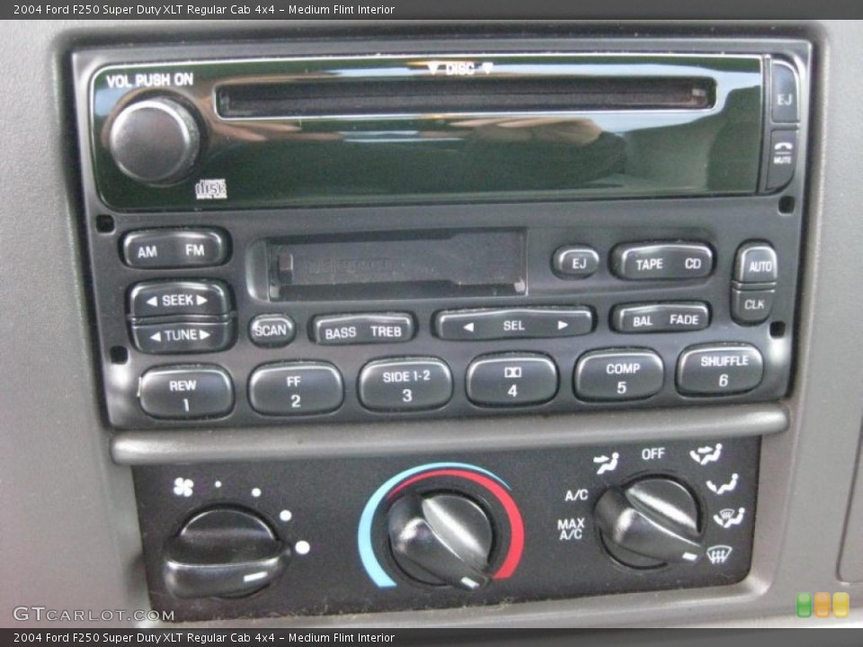 Medium Flint Interior Controls for the 2004 Ford F250 Super Duty XLT Regular Cab 4x4 #41666888