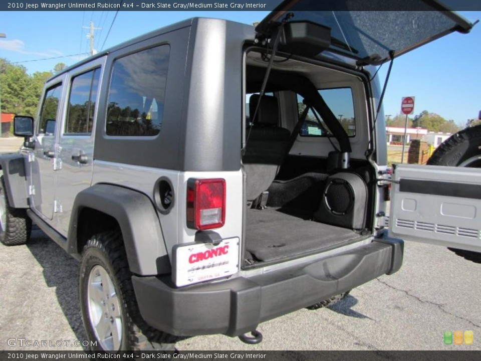 Dark Slate Gray/Medium Slate Gray Interior Trunk for the 2010 Jeep Wrangler Unlimited Rubicon 4x4 #41668888