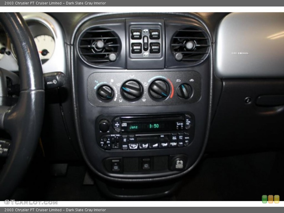 Dark Slate Gray Interior Controls for the 2003 Chrysler PT Cruiser Limited #41670280