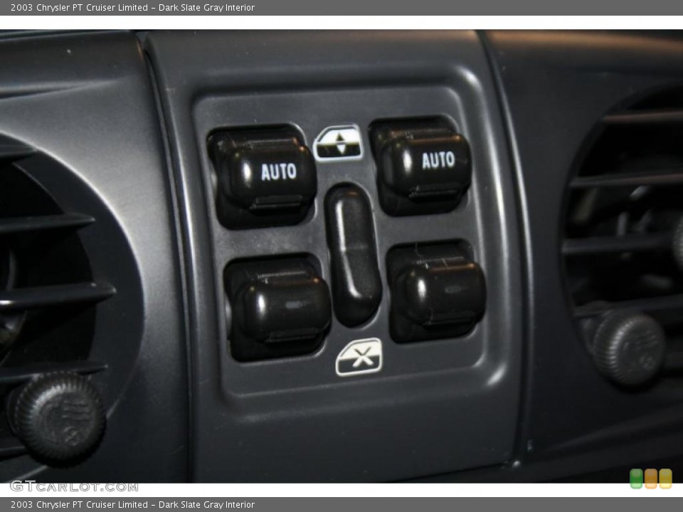 Dark Slate Gray Interior Controls for the 2003 Chrysler PT Cruiser Limited #41670295