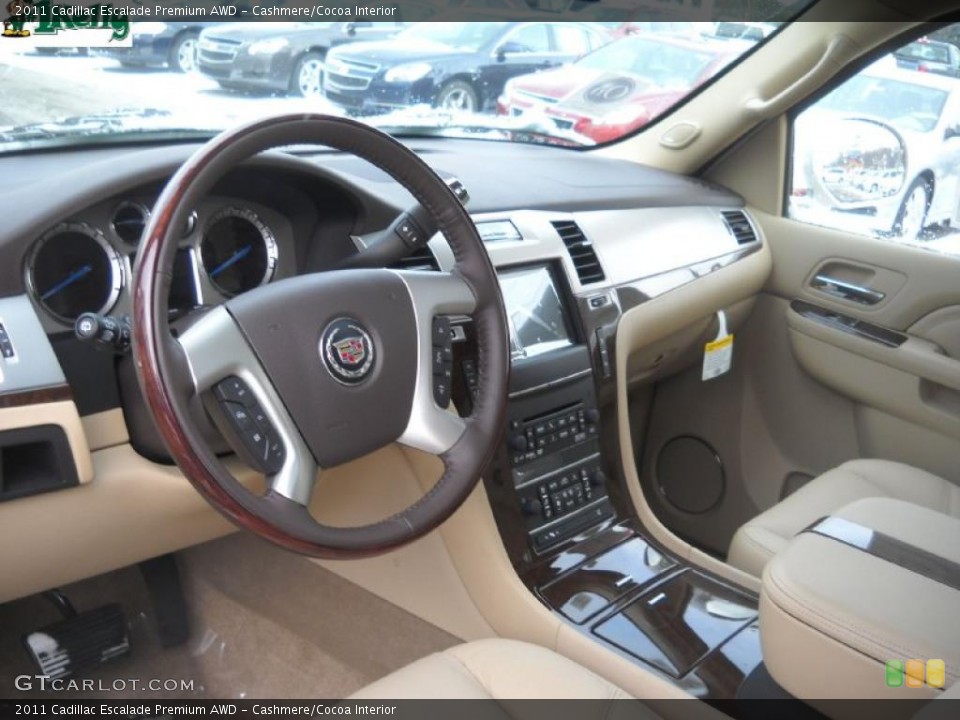 Cashmere/Cocoa Interior Prime Interior for the 2011 Cadillac Escalade Premium AWD #41670540
