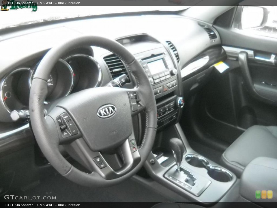 Black Interior Dashboard for the 2011 Kia Sorento EX V6 AWD #41672068