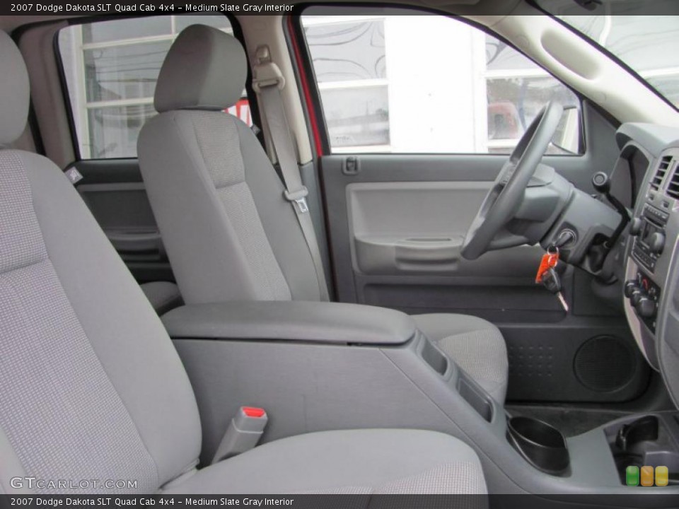 Medium Slate Gray Interior Photo for the 2007 Dodge Dakota SLT Quad Cab 4x4 #41672076