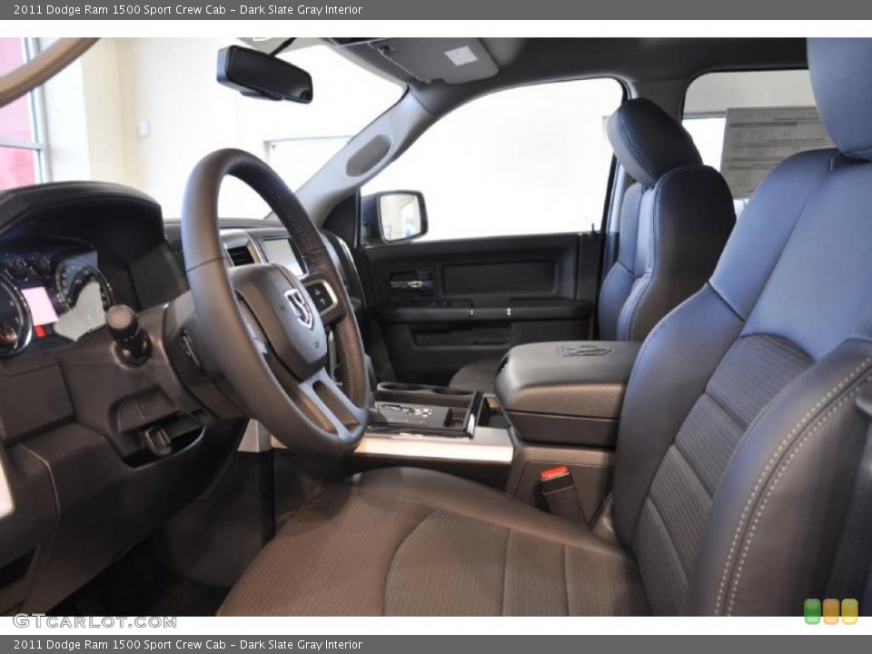 Dark Slate Gray Interior Photo for the 2011 Dodge Ram 1500 Sport Crew Cab #41675429