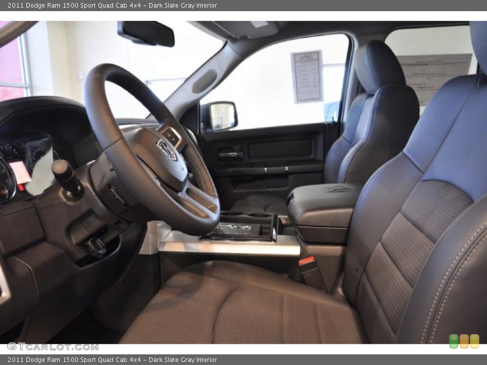 Dark Slate Gray Interior Photo for the 2011 Dodge Ram 1500 Sport Quad Cab 4x4 #41675821