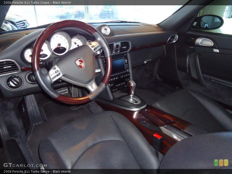 Black Interior Photo for the 2009 Porsche 911 Turbo Coupe #41677449
