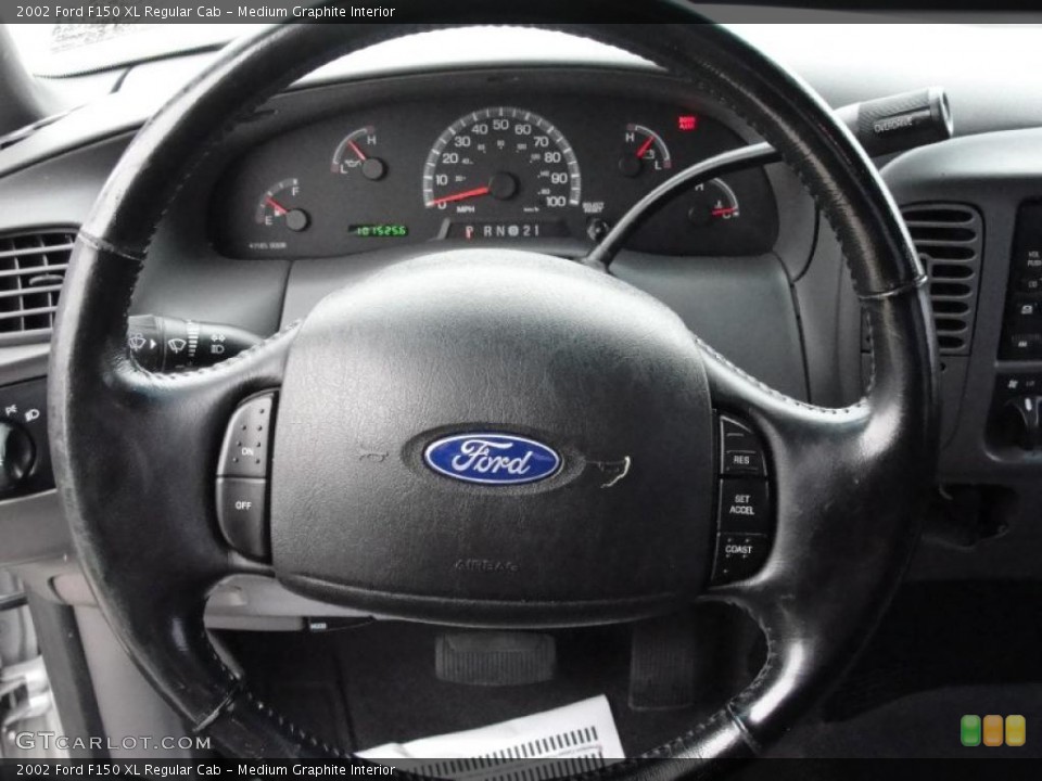 Medium Graphite Interior Steering Wheel for the 2002 Ford F150 XL Regular Cab #41678673
