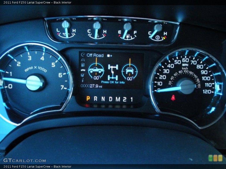 Black Interior Gauges for the 2011 Ford F150 Lariat SuperCrew #41683057