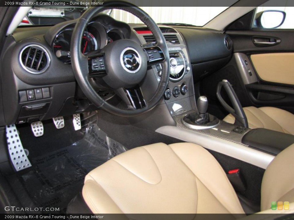 Dune Beige 2009 Mazda RX-8 Interiors