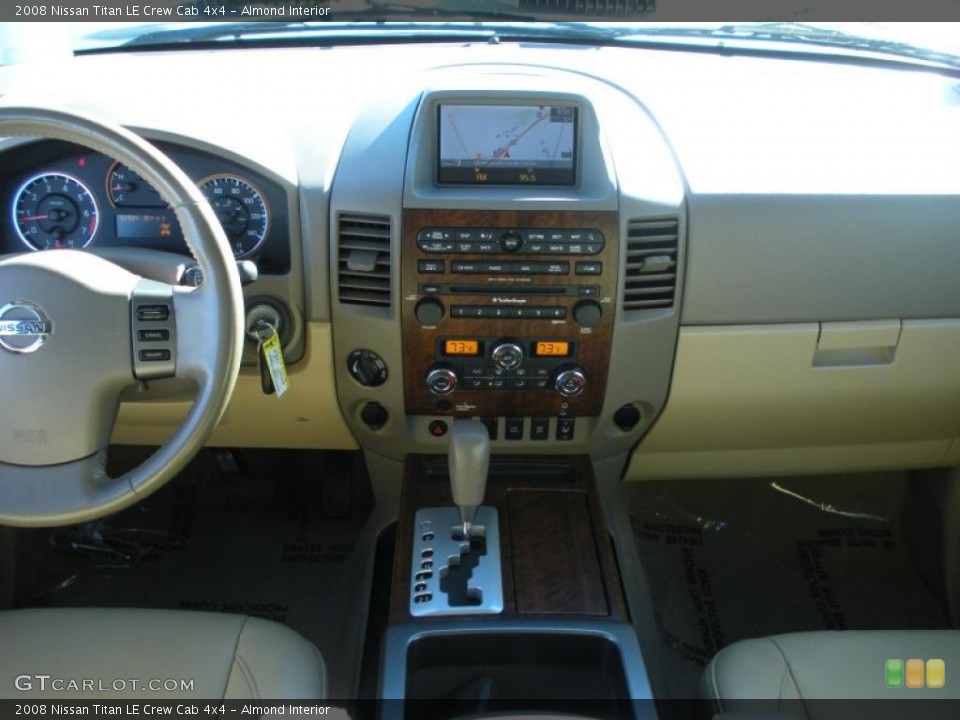 Almond Interior Dashboard for the 2008 Nissan Titan LE Crew Cab 4x4 #41684445