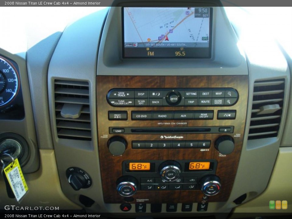 Almond Interior Navigation for the 2008 Nissan Titan LE Crew Cab 4x4 #41684469
