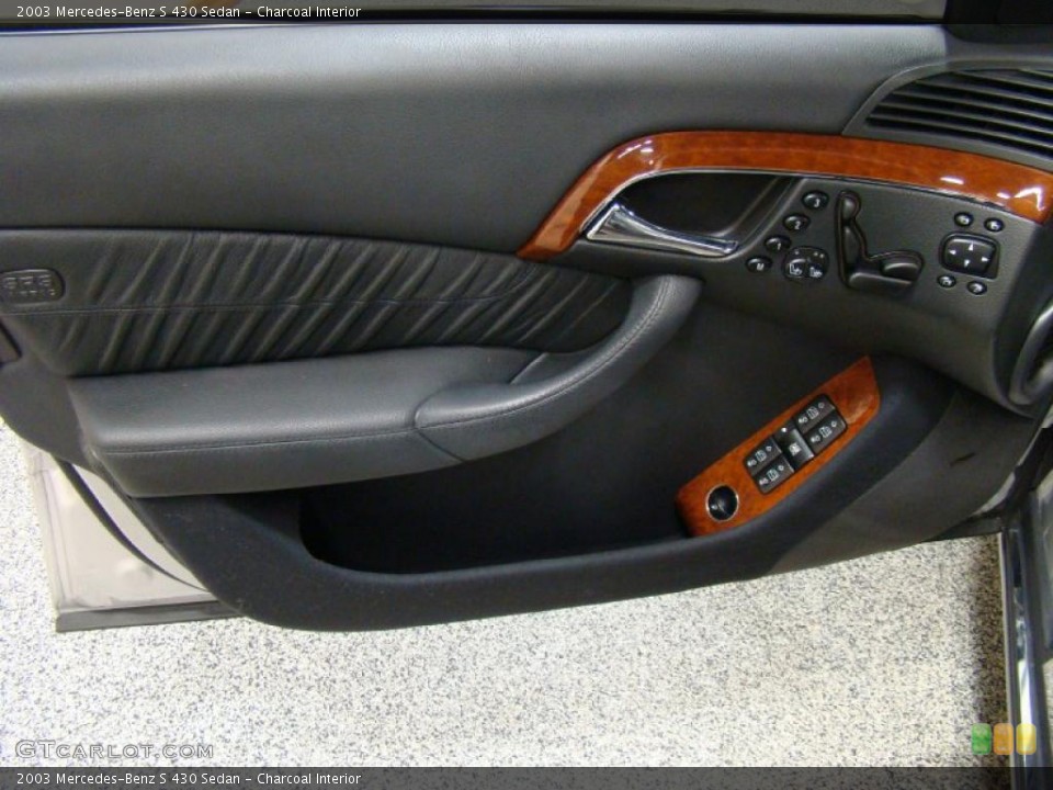 Charcoal Interior Door Panel for the 2003 Mercedes-Benz S 430 Sedan #41687845