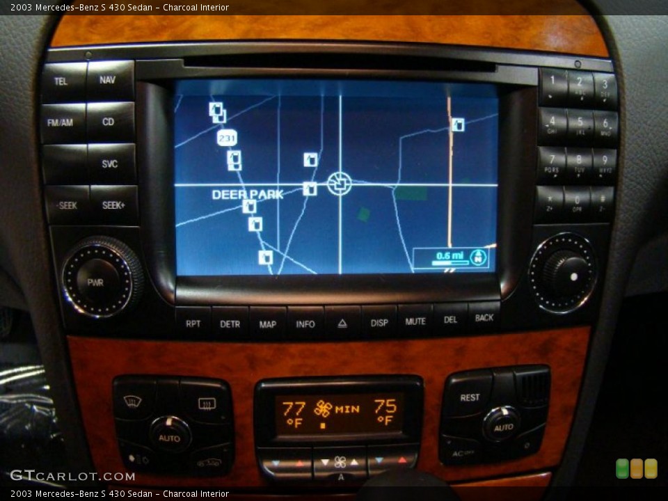 Charcoal Interior Navigation for the 2003 Mercedes-Benz S 430 Sedan #41687889