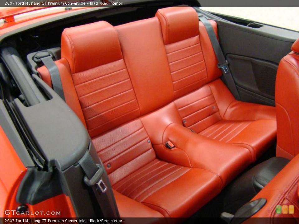 Black/Red Interior Photo for the 2007 Ford Mustang GT Premium Convertible #41688053