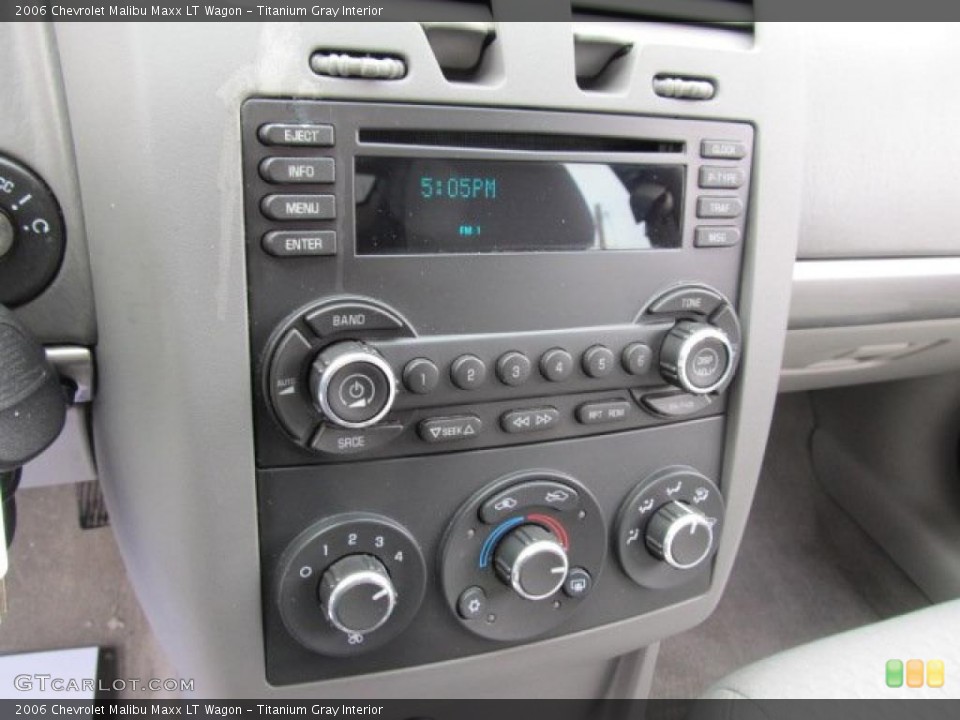 Titanium Gray Interior Controls for the 2006 Chevrolet Malibu Maxx LT Wagon #41692765