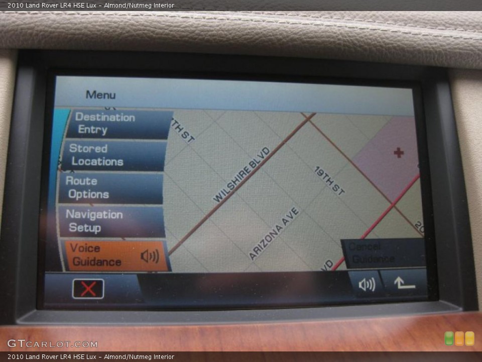 Almond/Nutmeg Interior Navigation for the 2010 Land Rover LR4 HSE Lux #41693513