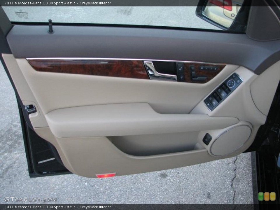 Grey/Black Interior Door Panel for the 2011 Mercedes-Benz C 300 Sport 4Matic #41693865