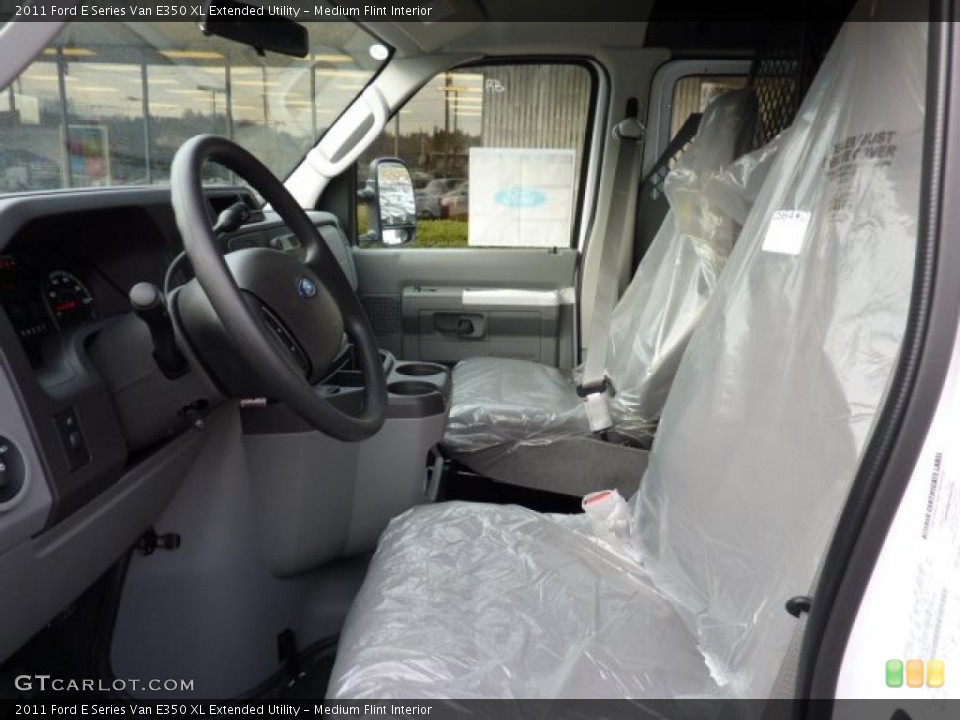 Medium Flint Interior Photo for the 2011 Ford E Series Van E350 XL Extended Utility #41695953