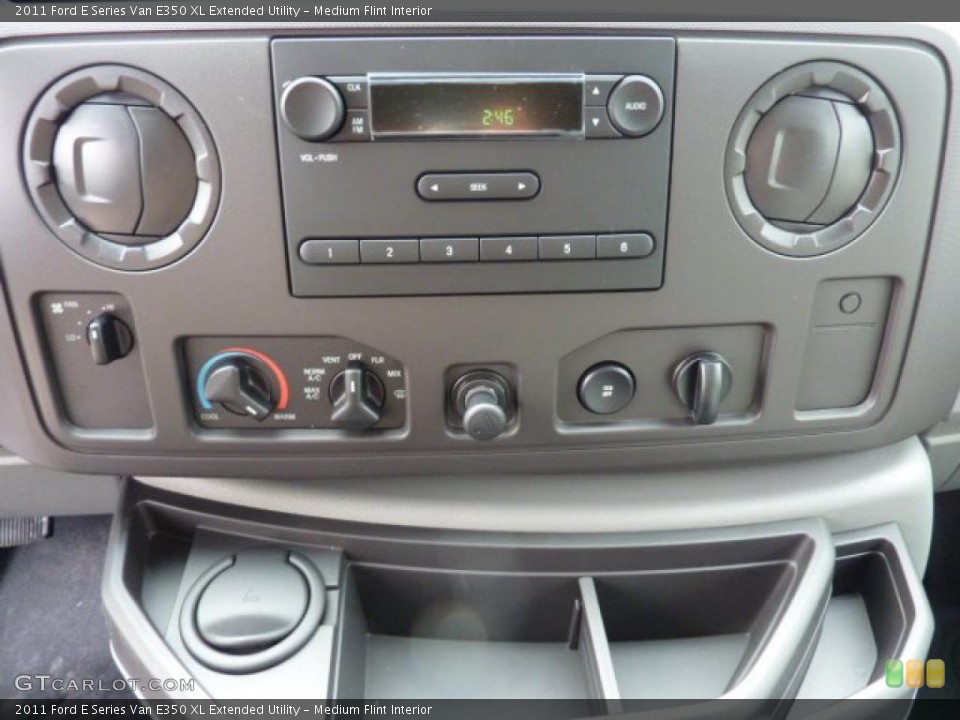 Medium Flint Interior Controls for the 2011 Ford E Series Van E350 XL Extended Utility #41696021