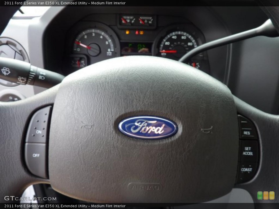 Medium Flint Interior Steering Wheel for the 2011 Ford E Series Van E350 XL Extended Utility #41696029