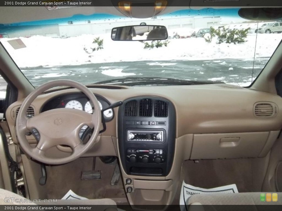 Taupe Interior Dashboard for the 2001 Dodge Grand Caravan Sport #41696429