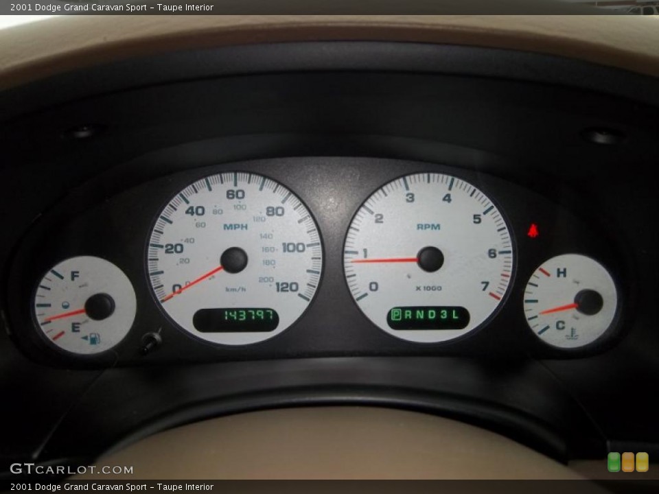 Taupe Interior Gauges for the 2001 Dodge Grand Caravan Sport #41696485