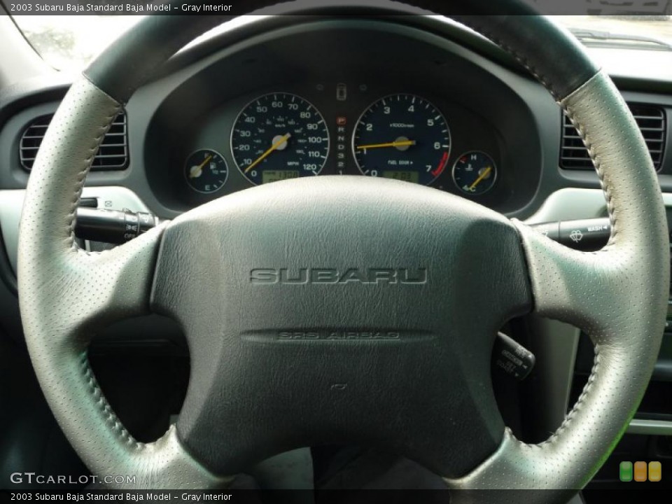 Gray Interior Steering Wheel for the 2003 Subaru Baja  #41699215
