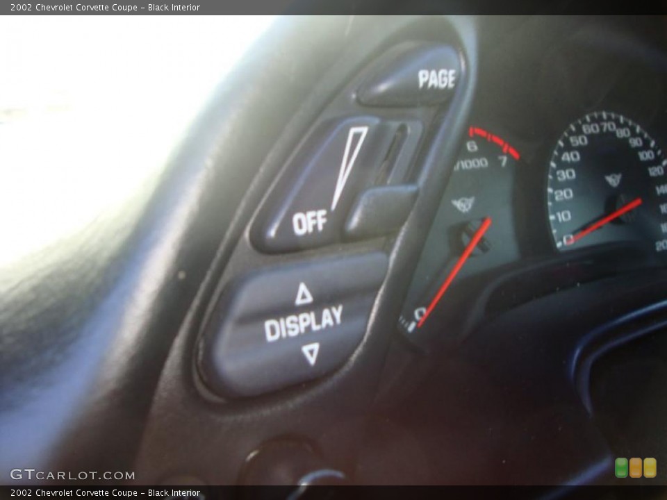 Black Interior Controls for the 2002 Chevrolet Corvette Coupe #41699647