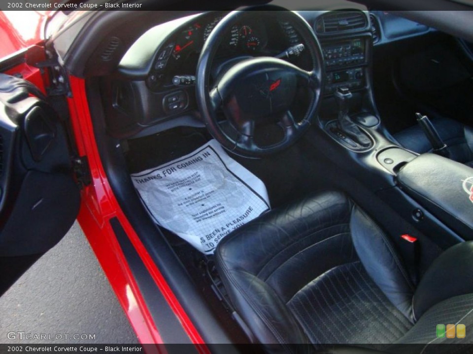Black Interior Photo for the 2002 Chevrolet Corvette Coupe #41699651
