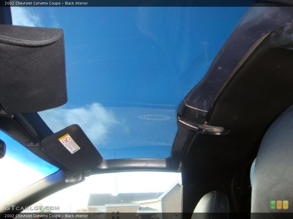 Black Interior Sunroof for the 2002 Chevrolet Corvette Coupe #41699675