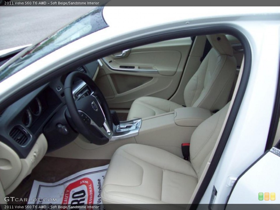Soft Beige/Sandstone Interior Photo for the 2011 Volvo S60 T6 AWD #41702226