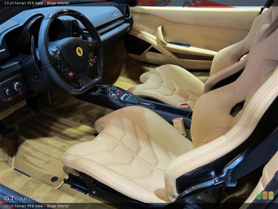 Beige Interior Prime Interior for the 2010 Ferrari 458 Italia #41702494
