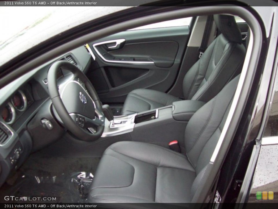 Off Black/Anthracite Interior Photo for the 2011 Volvo S60 T6 AWD #41703202