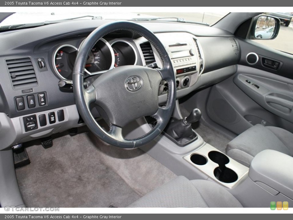 Graphite Gray Interior Prime Interior for the 2005 Toyota Tacoma V6 Access Cab 4x4 #41703298