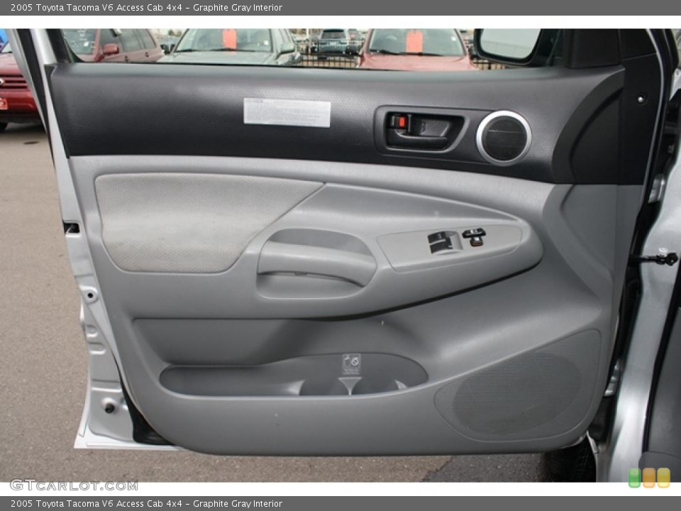 Graphite Gray Interior Door Panel for the 2005 Toyota Tacoma V6 Access Cab 4x4 #41703422