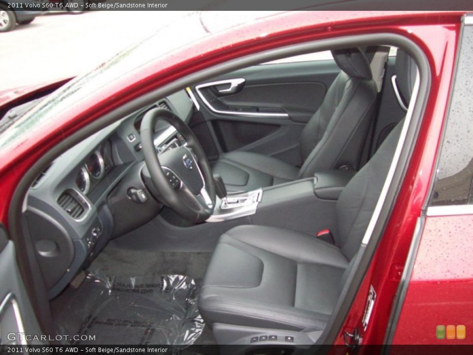 Soft Beige/Sandstone Interior Photo for the 2011 Volvo S60 T6 AWD #41703430